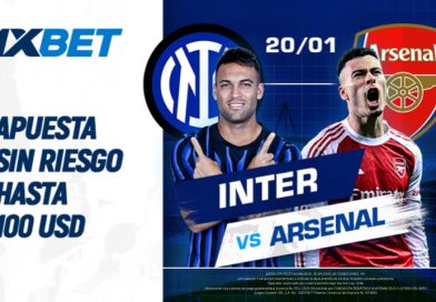 Inter vs Arsenal: apuesta sin riesgo en un partidazo de Champions League